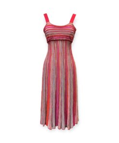 M Missoni Stripe Knit Dress in Red | Size Small 8