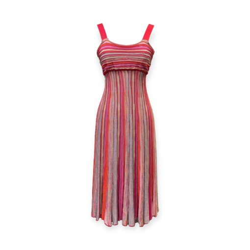 M Missoni Stripe Knit Dress in Red | Size Small 1