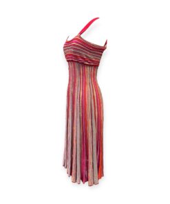 M Missoni Stripe Knit Dress in Red | Size Small 10