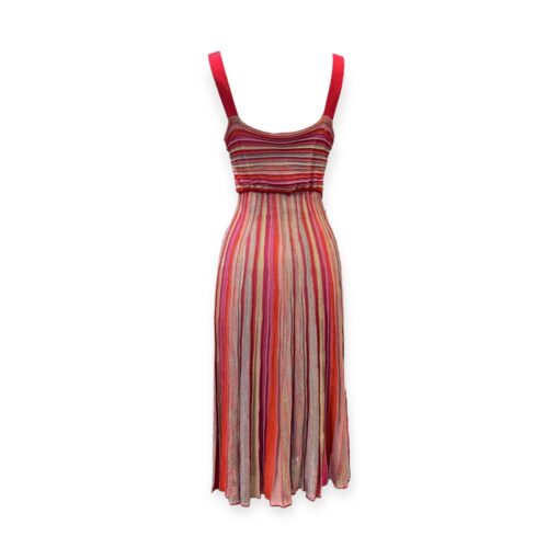 M Missoni Stripe Knit Dress in Red | Size Small 5