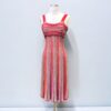 M Missoni Stripe Knit Dress in Red | Size Small