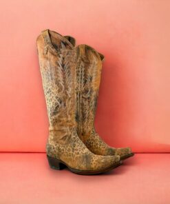 Old Gringo Mayra Cowboy Boots in Leopard Tan | Size 8.5