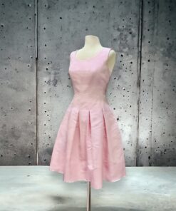 Oscar De La Renta Fit Flair Dress in Pink | Size 8