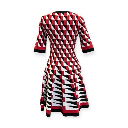Oscar De La Renta Knit Geo Dress in Red | Size 6 5