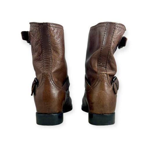 Prada Distressed Buckle Boots in Brown | Size 40 4