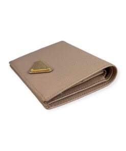 Prada Saffiano Bifold Wallet in Blush 11