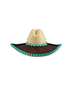 Red Star Riggings Turquoise Embellished Western Hat | Size 6 7/8 8