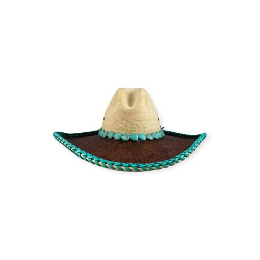Red Star Riggings Turquoise Embellished Western Hat | Size 6 7/8 1