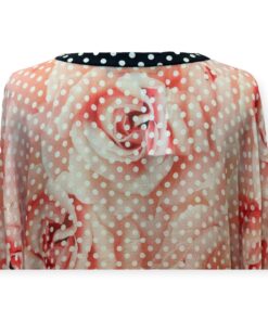 Roberto Cavalli Rose Print Dolman Top in Pink | One Size 12