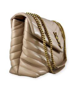 Saint Laurent Loulou Medium Shoulder Bag in Beige 13