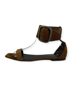 Saint Laurent Suede Sandals in Brown | Size 40 7