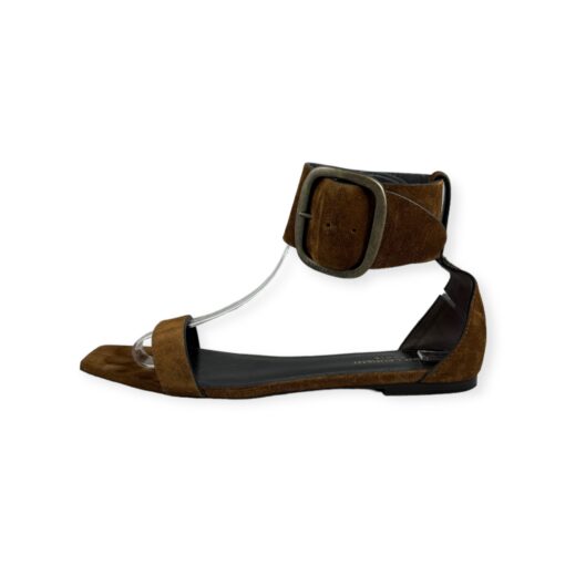Saint Laurent Suede Sandals in Brown | Size 40 1