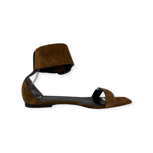 Saint Laurent Suede Sandals in Brown | Size 40 2