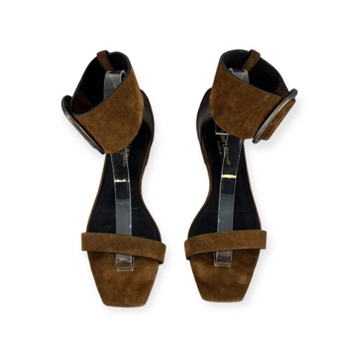 Saint Laurent Suede Sandals in Brown | Size 40 4