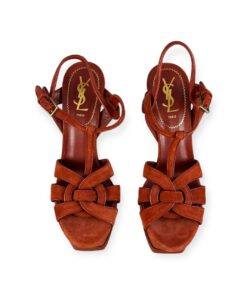 Saint Laurent Tribute Sandals in Burnt Orange | Size 39 10
