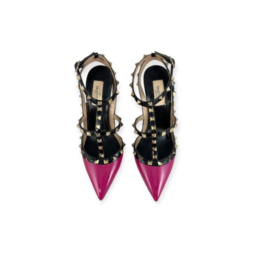 Valentino Patent Leather Rockstud Pumps in Pink | Size 39 5
