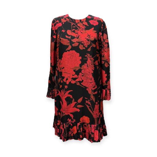 Valentino Floral Dress in Red & Black | Size 12 2