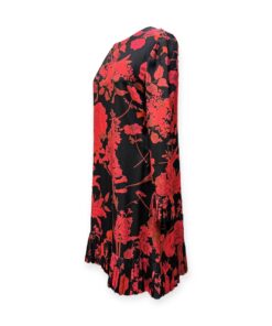 Valentino Floral Dress in Red & Black | Size 12 11