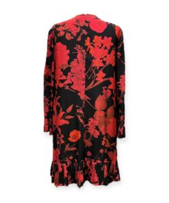 Valentino Floral Dress in Red & Black | Size 12 13
