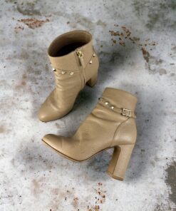 Valentino Rockstud Booties in Taupe | Size 37