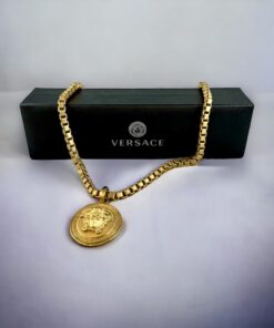 Versace Medusa Pendant Necklace in Gold