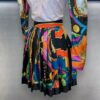 Versace Medusa Pleated Skirt Multicolor | Size 4