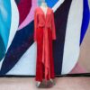 Silvia Tcherassi Kalamary Jumpsuit in Coral & Red | Size Medium