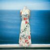 Alexander McQueen Floral Dress in White Multi | Size 40