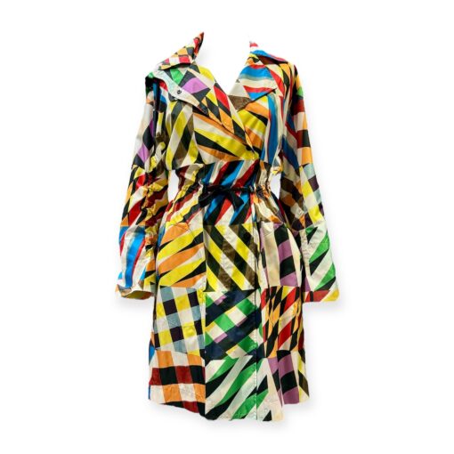 Akris Drawstring Trench in Multicolor | Size 8 1