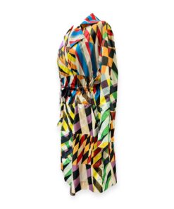 Akris Drawstring Trench in Multicolor | Size 8 9