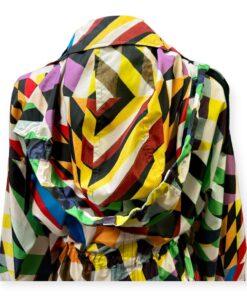 Akris Drawstring Trench in Multicolor | Size 8 12