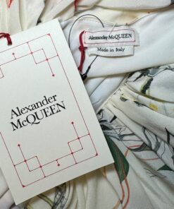 Alexander McQueen Floral Dress in White Multi | Size 40 14