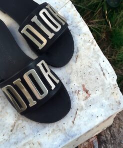 Dior DIORevolution Slides in Black | Size 37