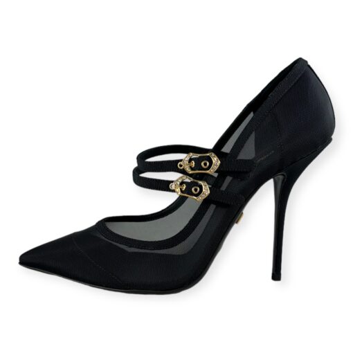 Dolce & Gabbana Mesh Buckle Pumps in Black | Size 38 2