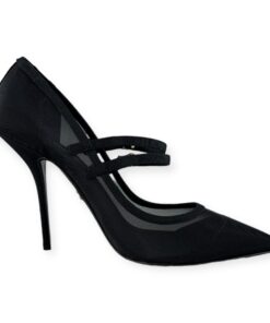 Dolce & Gabbana Mesh Buckle Pumps in Black | Size 38 9