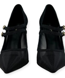 Dolce & Gabbana Mesh Buckle Pumps in Black | Size 38 10