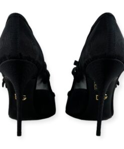 Dolce & Gabbana Mesh Buckle Pumps in Black | Size 38 12