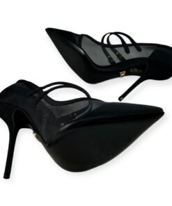 Dolce & Gabbana Mesh Buckle Pumps in Black | Size 38 13