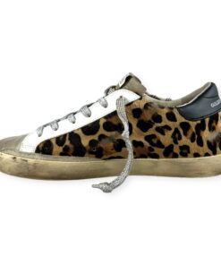 Golden Goose Leopard Sneakers in Brown Silver | Size 38 6