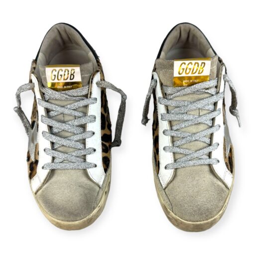 Golden Goose Leopard Sneakers in Brown Silver | Size 38 4