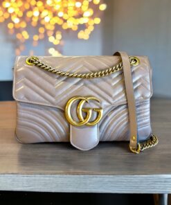 Gucci GG Marmont Shoulder Bag in Porcelain Rose