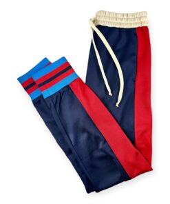 Gucci Stripe Joggers in Navy & Red | Size Small 8
