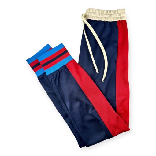 Gucci Stripe Joggers in Navy & Red | Size Small 4