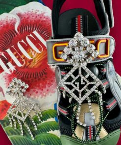 Gucci Tinsel Sport Sandals in Multicolor | Size 36.5