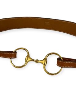 Hermes Horsebit Belt in Honey | Size Small 9