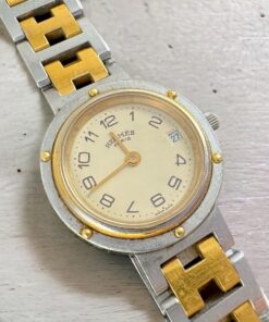 Hermes Vintage Clipper Watch Dual-Tone