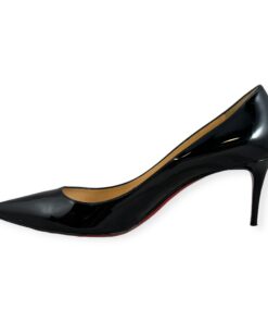 Christian Louboutin Patent Midheel Pumps in Black | Size 38.5 7