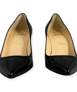 Christian Louboutin Patent Midheel Pumps in Black | Size 38.5 9