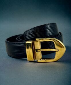 Louis Vuitton Epi Leather Belt in Black | Size Medium