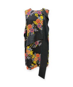 MSGM Floral Dress in Black Multicolor | Size Medium 9